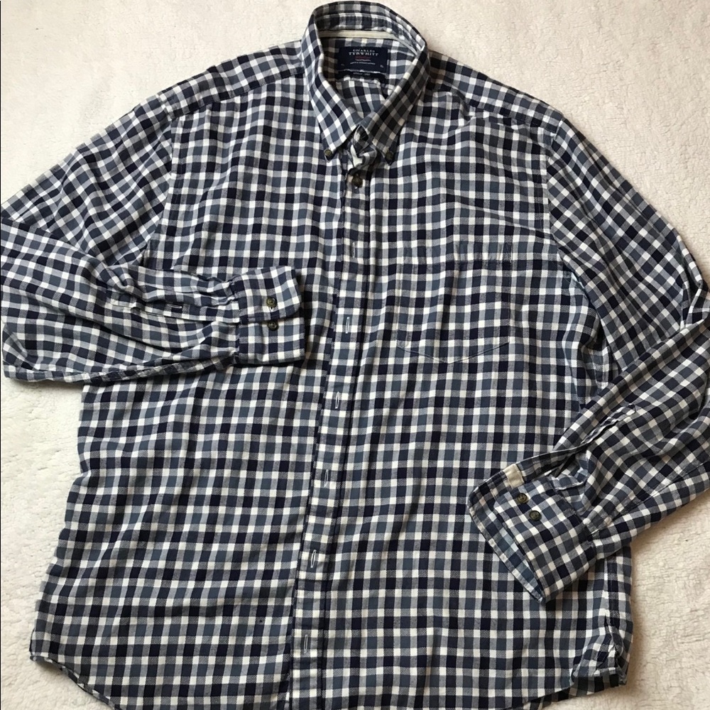 Charles Tyrwhitt Slim Fit plaid button down XL